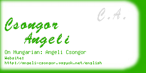 csongor angeli business card